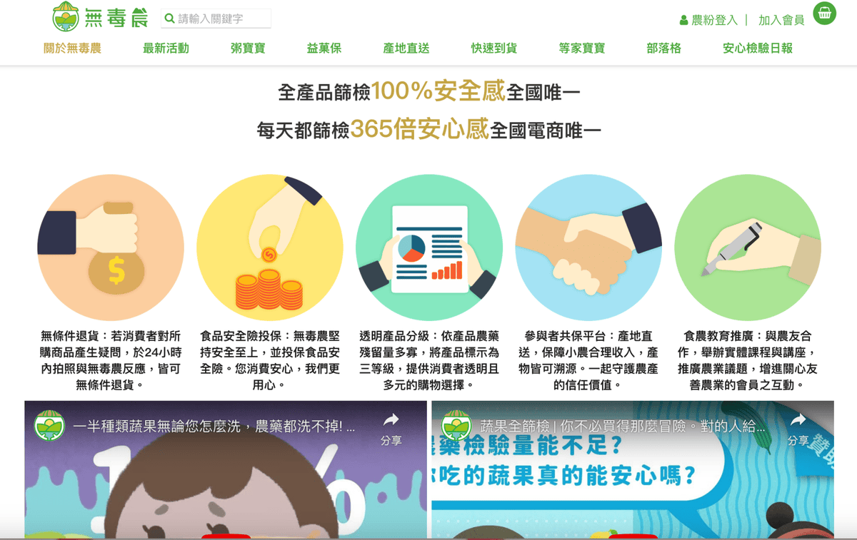 超方便「無毒農」產地直送、生鮮蔬果通通買得到!! 超方便「無毒農」產地直送、生鮮蔬果通通買得到!!