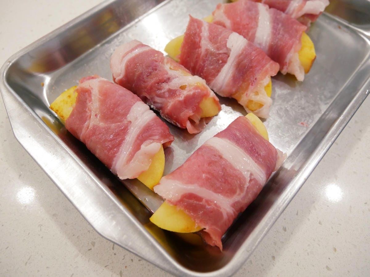 [My Little Kitchen] 超簡單「蘋果豬肉卷」