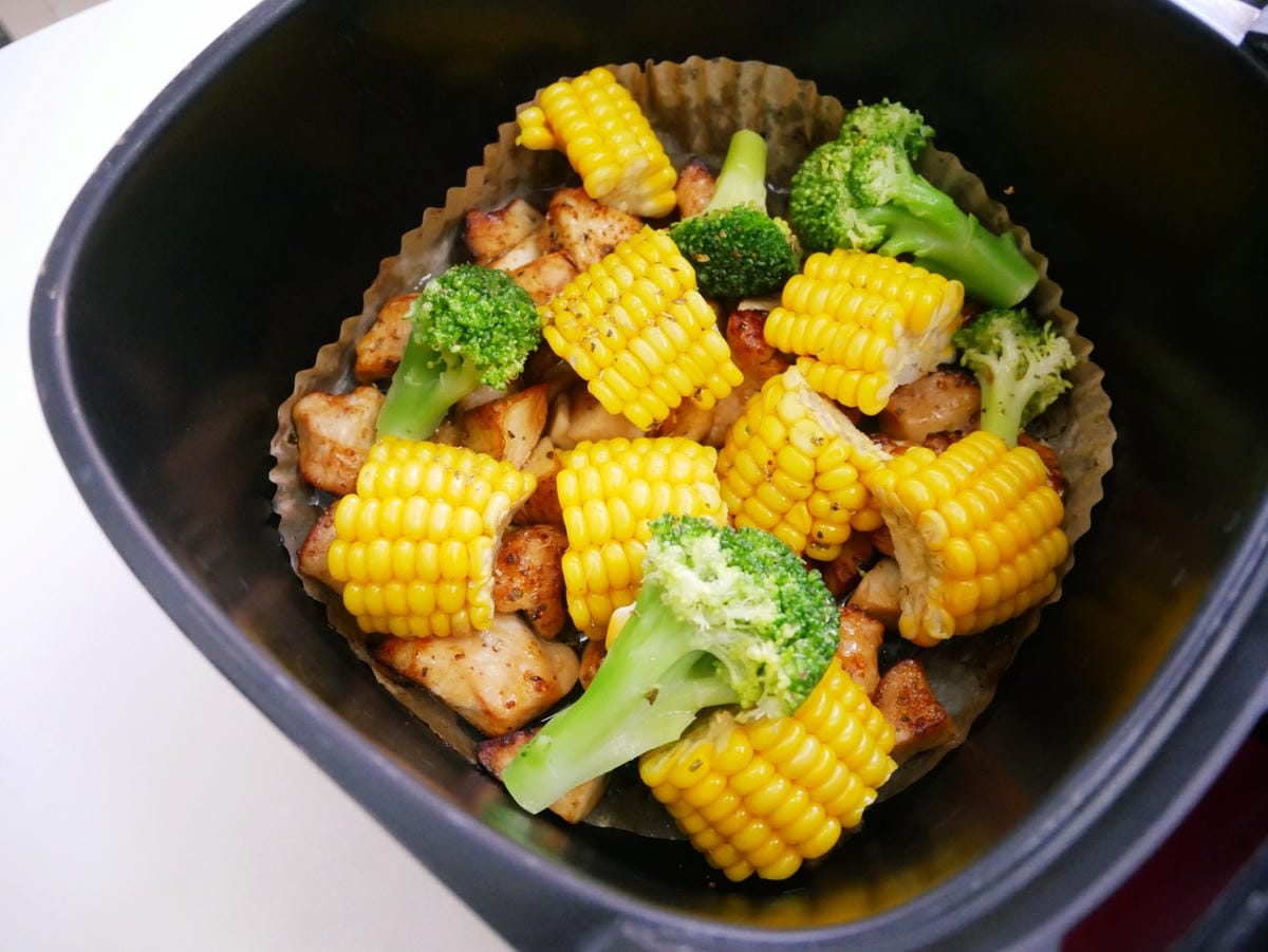 [My Little Kitchen] 氣炸鍋「雞肉烤時蔬」