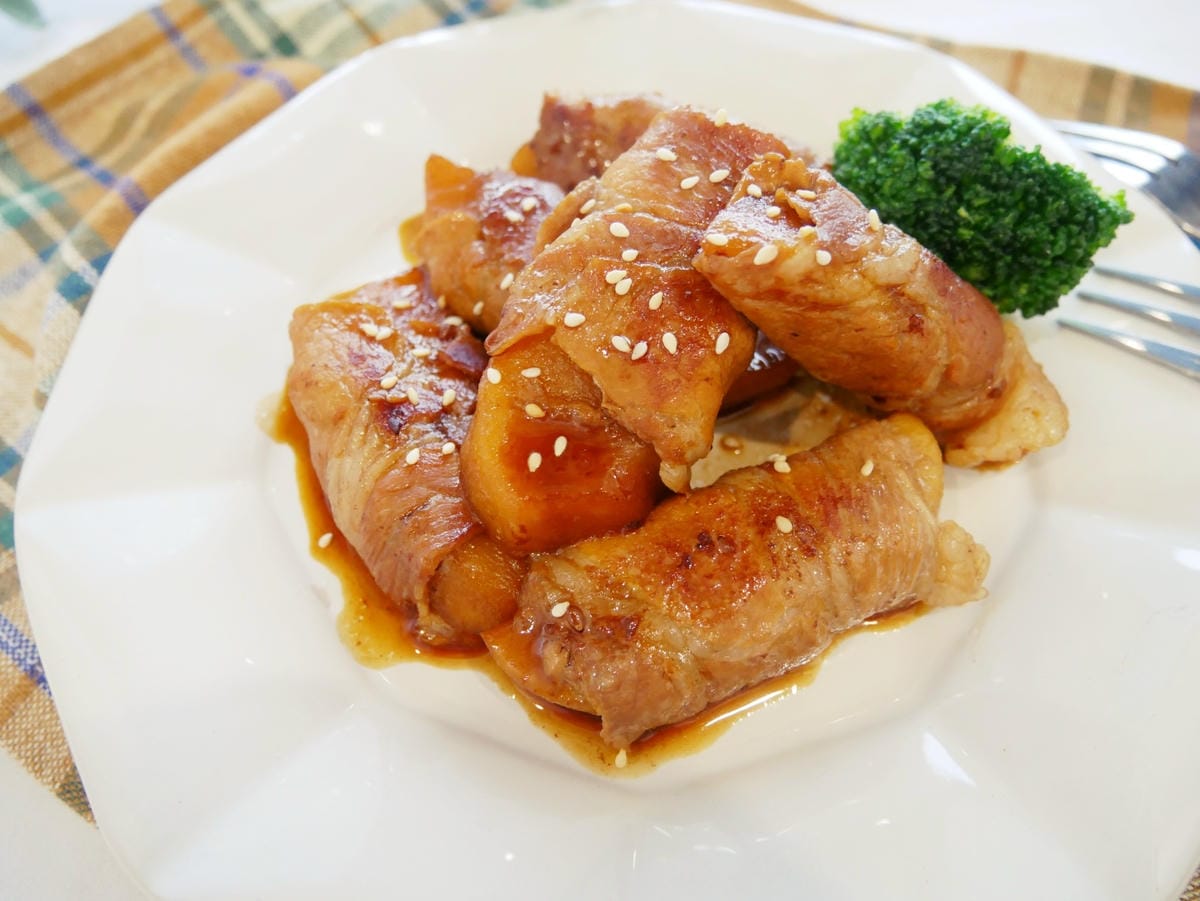 [My Little Kitchen] 超簡單「蘋果豬肉卷」