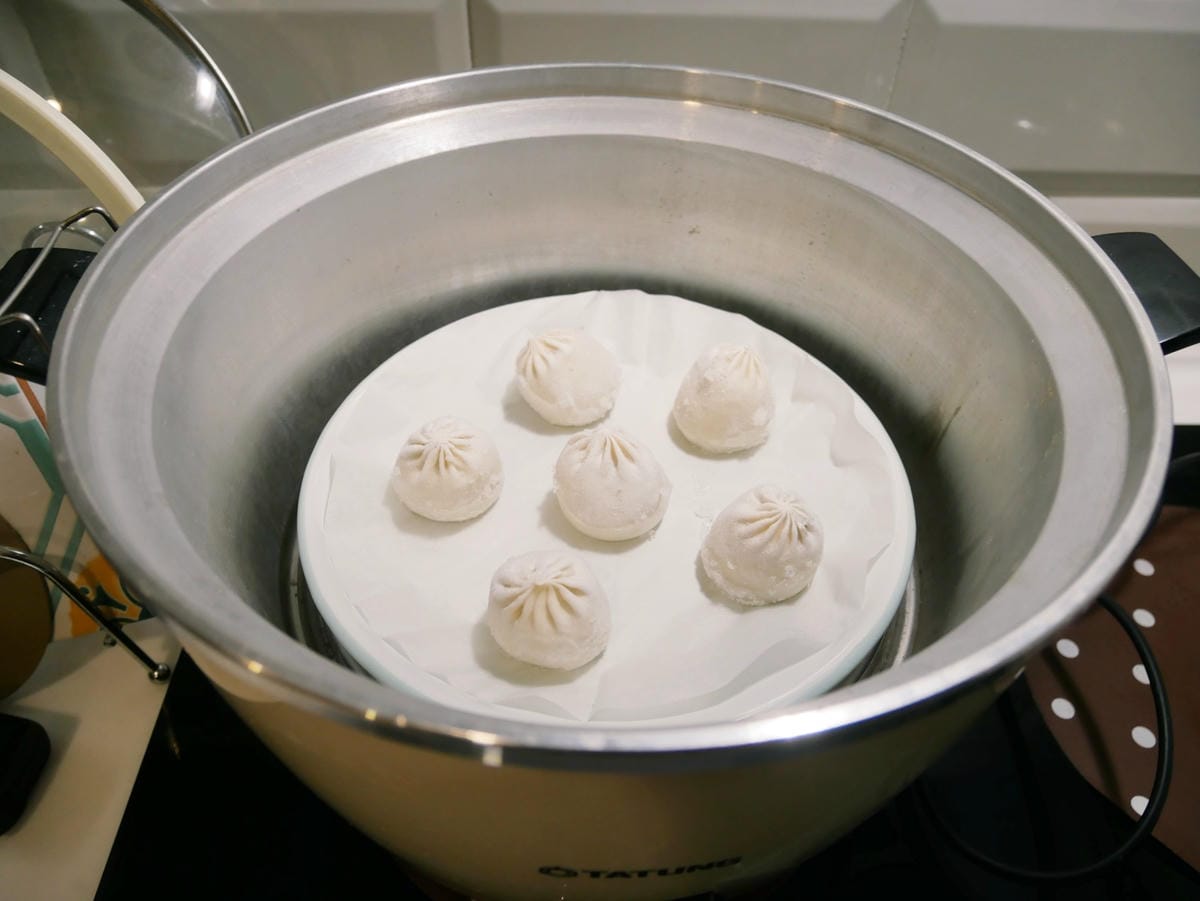 [My Little Kitchen] 超快速「雪人小籠包」