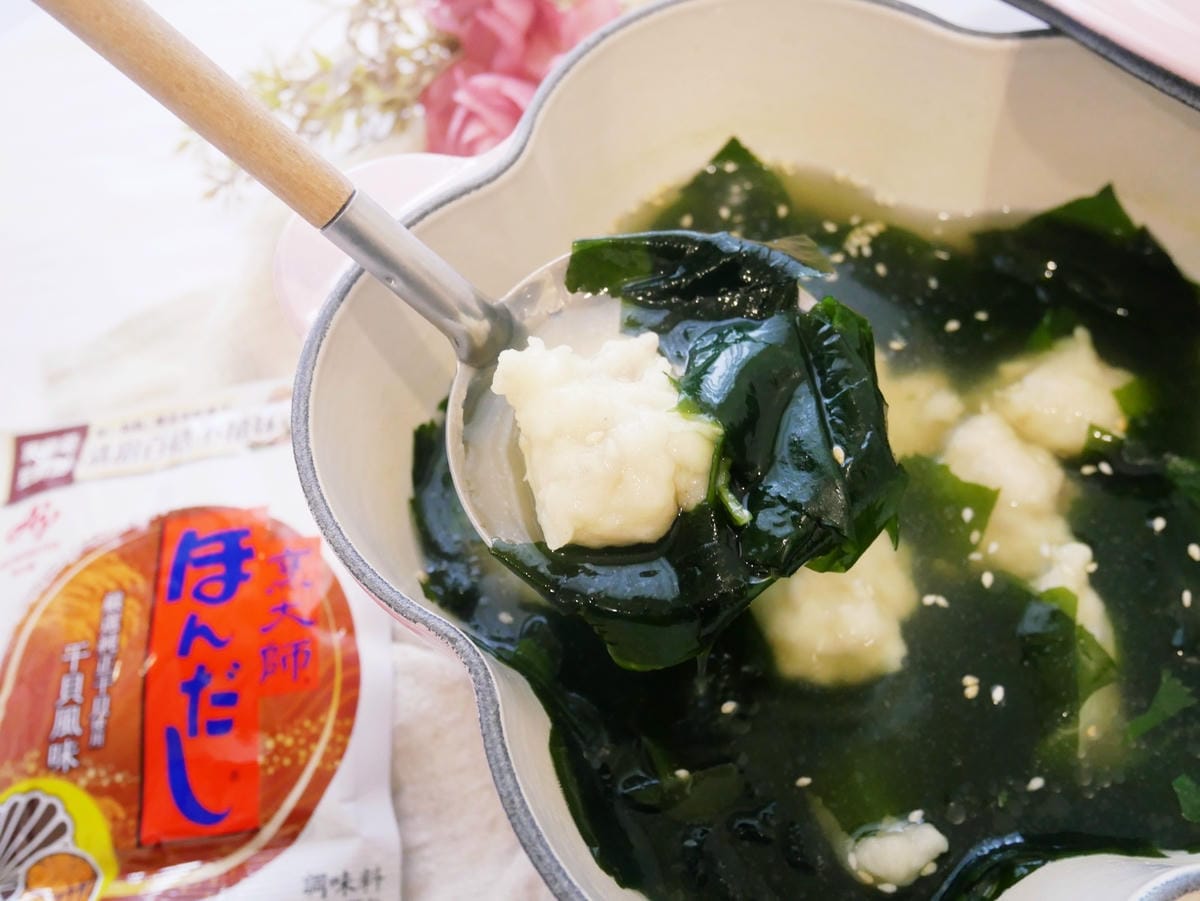 一匙「烹大師」干貝風味,美味即出現!!「蝦滑紫菜湯」鮮甜好喝 一匙「烹大師」干貝風味,美味即出現!!「蝦滑紫菜湯」鮮甜好喝