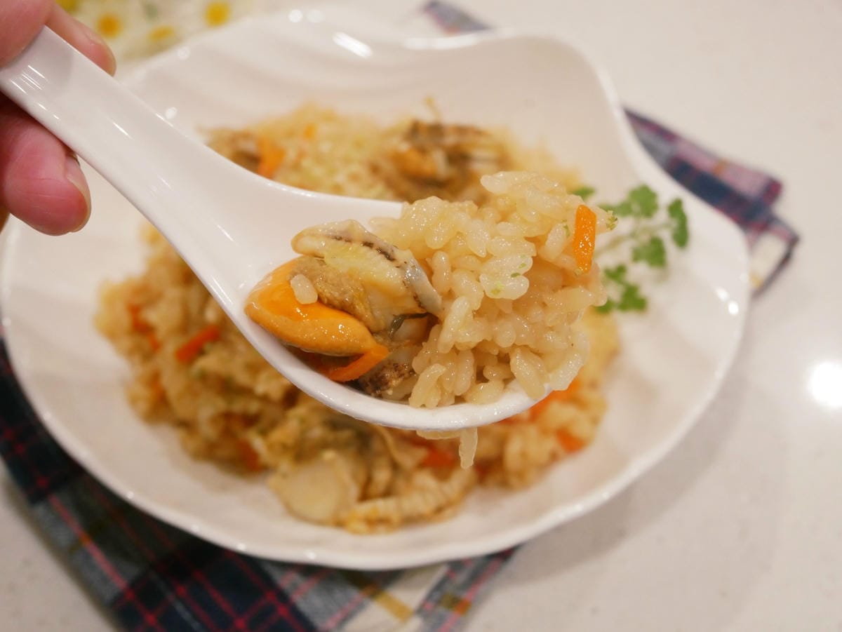 [My Little Kitchen] 電鍋做「帆立貝炊飯」
