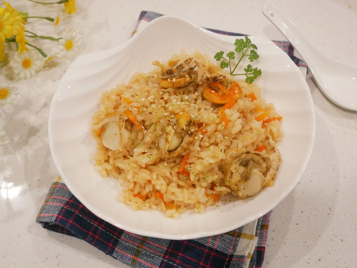 [My Little Kitchen] 電鍋做「帆立貝炊飯」