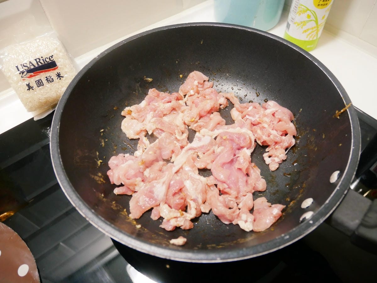 [My Little Kitchen] 香噴噴「麻油肉絲蛋炒