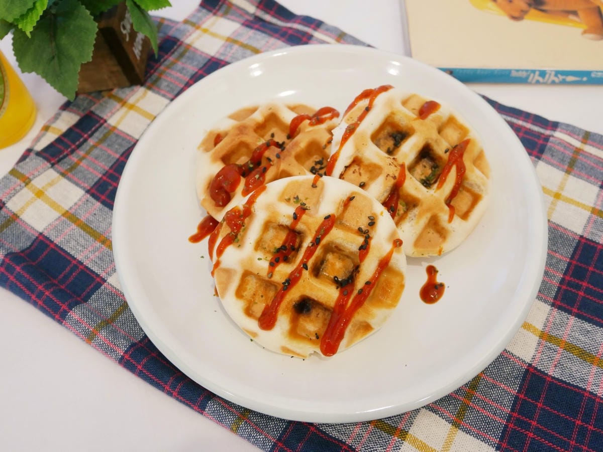 [My Little Kitchen] 壓一壓「肉包鬆餅」外