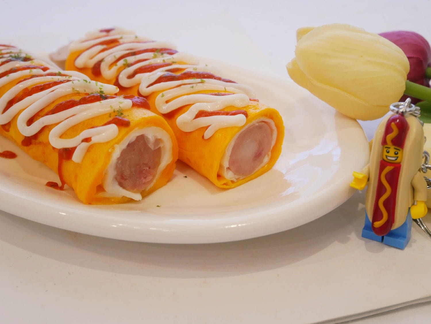 [My Little Kitchen] 好吃的「雞蛋熱狗捲」小孩好喜歡。