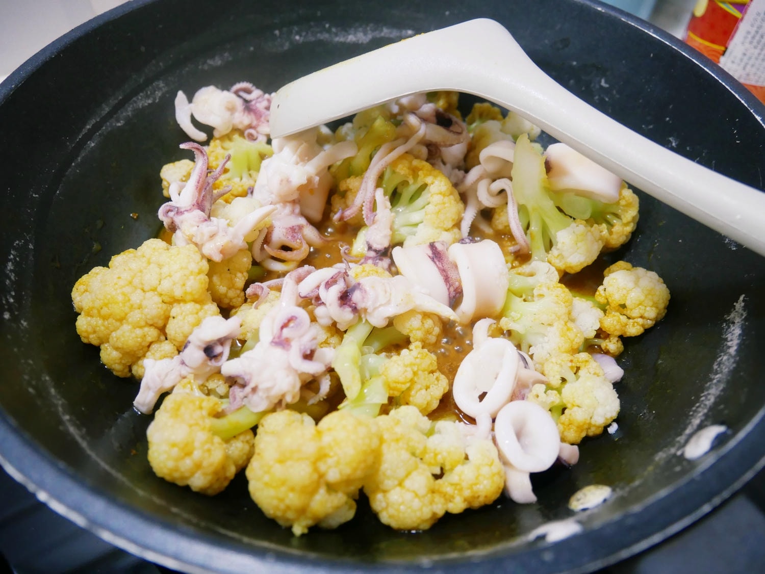 [My Little Kitchen] 家常菜「咖哩花椰菜」非常下飯！！