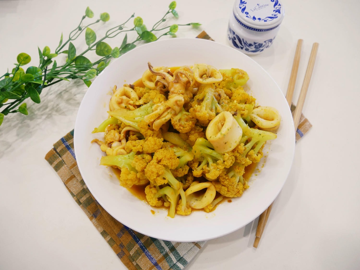 [My Little Kitchen] 家常菜「咖哩花椰菜」非常下飯！！