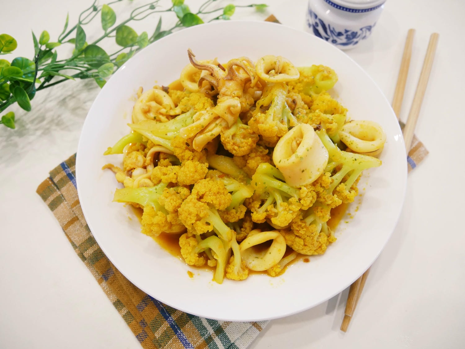 [My Little Kitchen] 家常菜「咖哩花椰菜」非常下飯！！