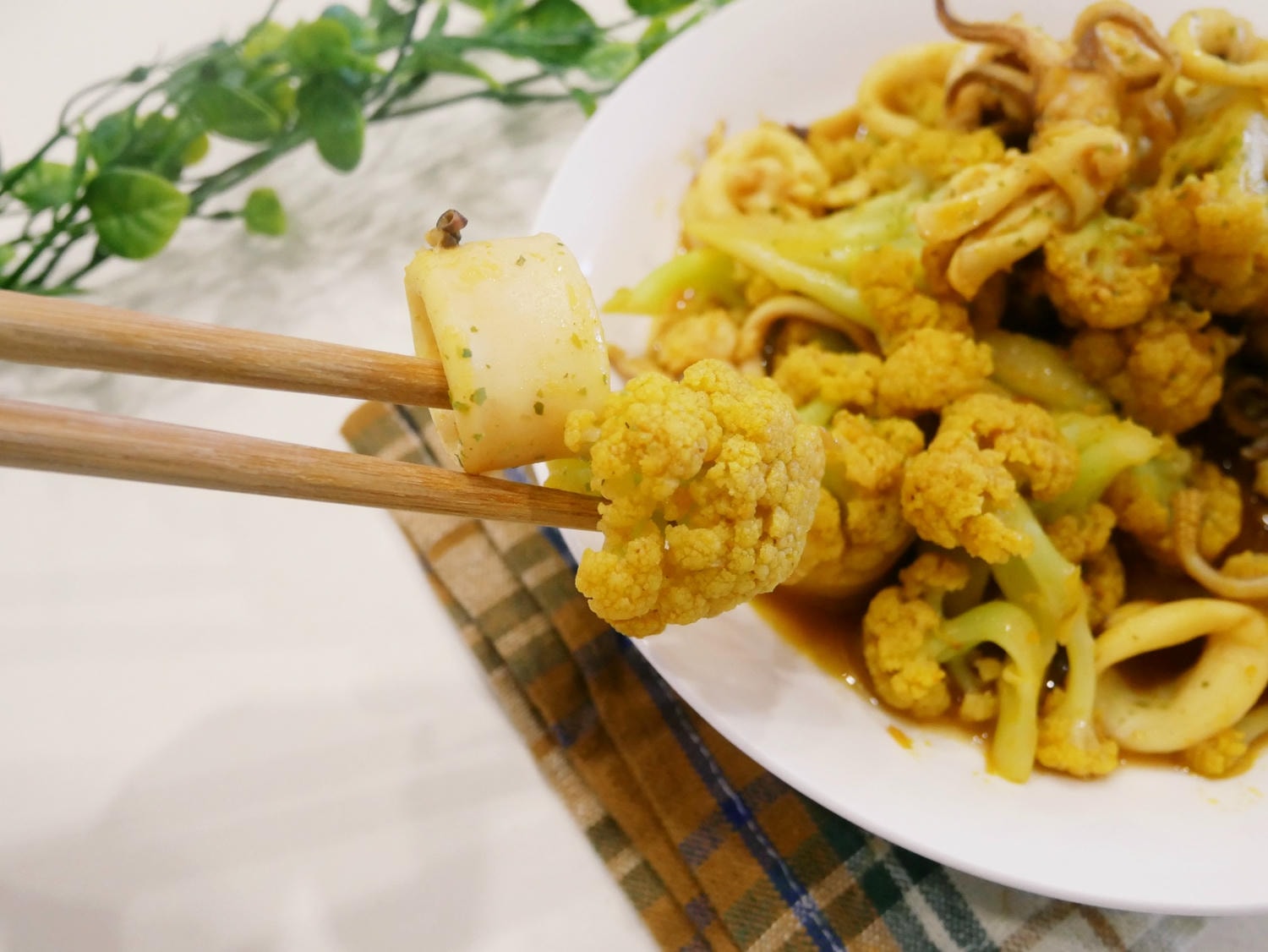 [My Little Kitchen] 家常菜「咖哩花椰菜」非常下飯！！