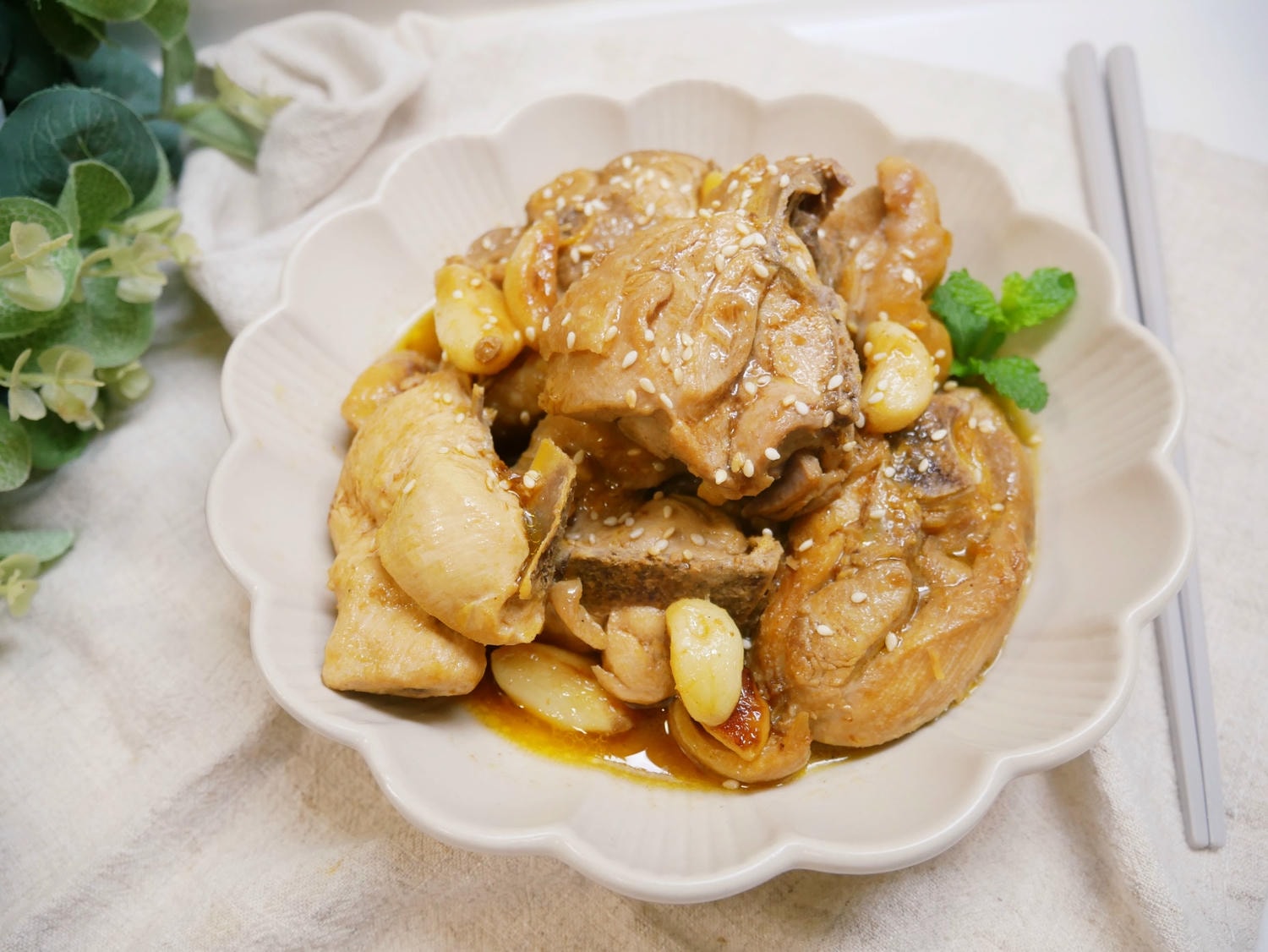 [My Little Kitchen] 好簡單「沙茶燉雞」這也太下飯了吧！！
