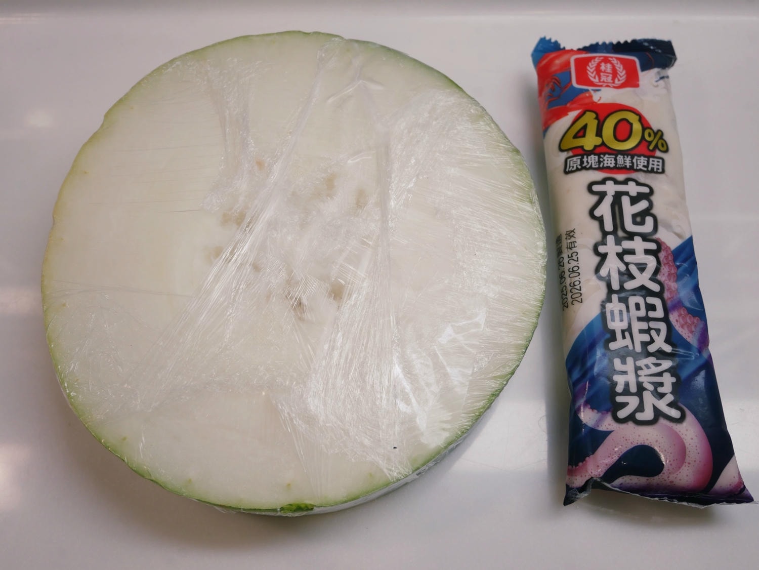[My Little Kitchen] 電鍋料理「冬瓜蒸蝦滑」鮮美又清爽。