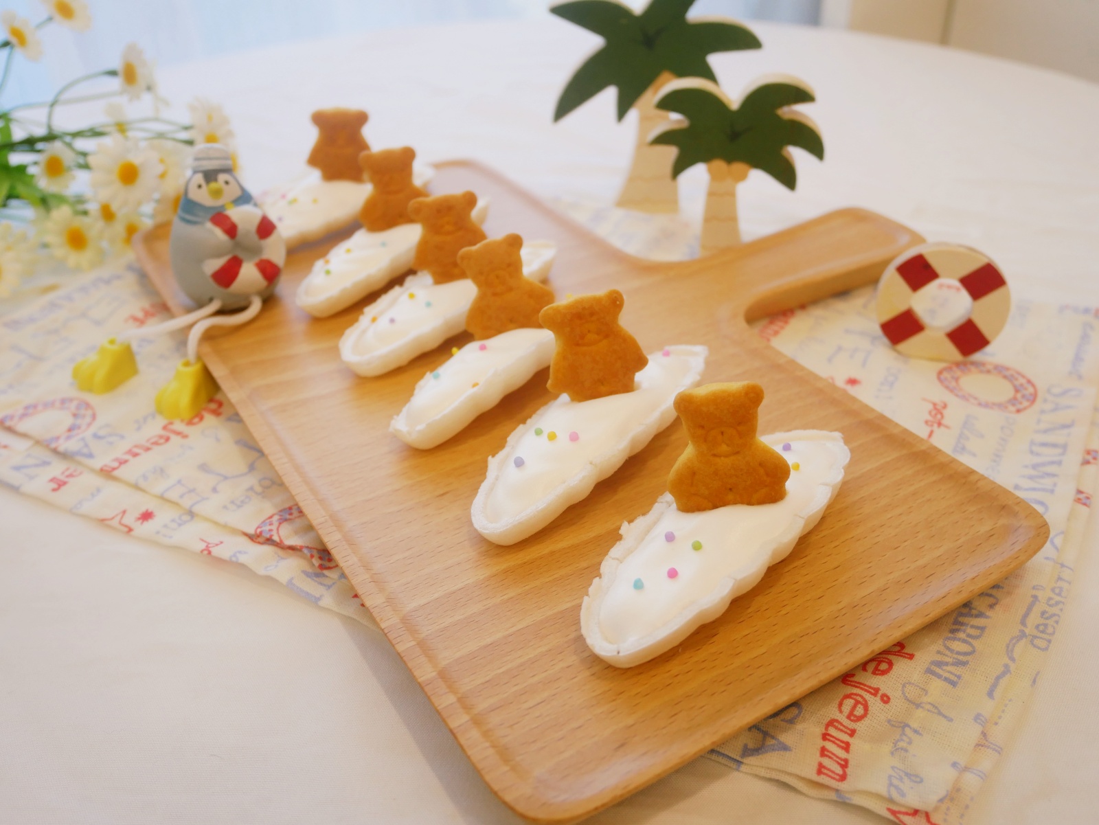 [My Little Kitchen] 好可愛「小船馬林糖」小熊划著船♡
