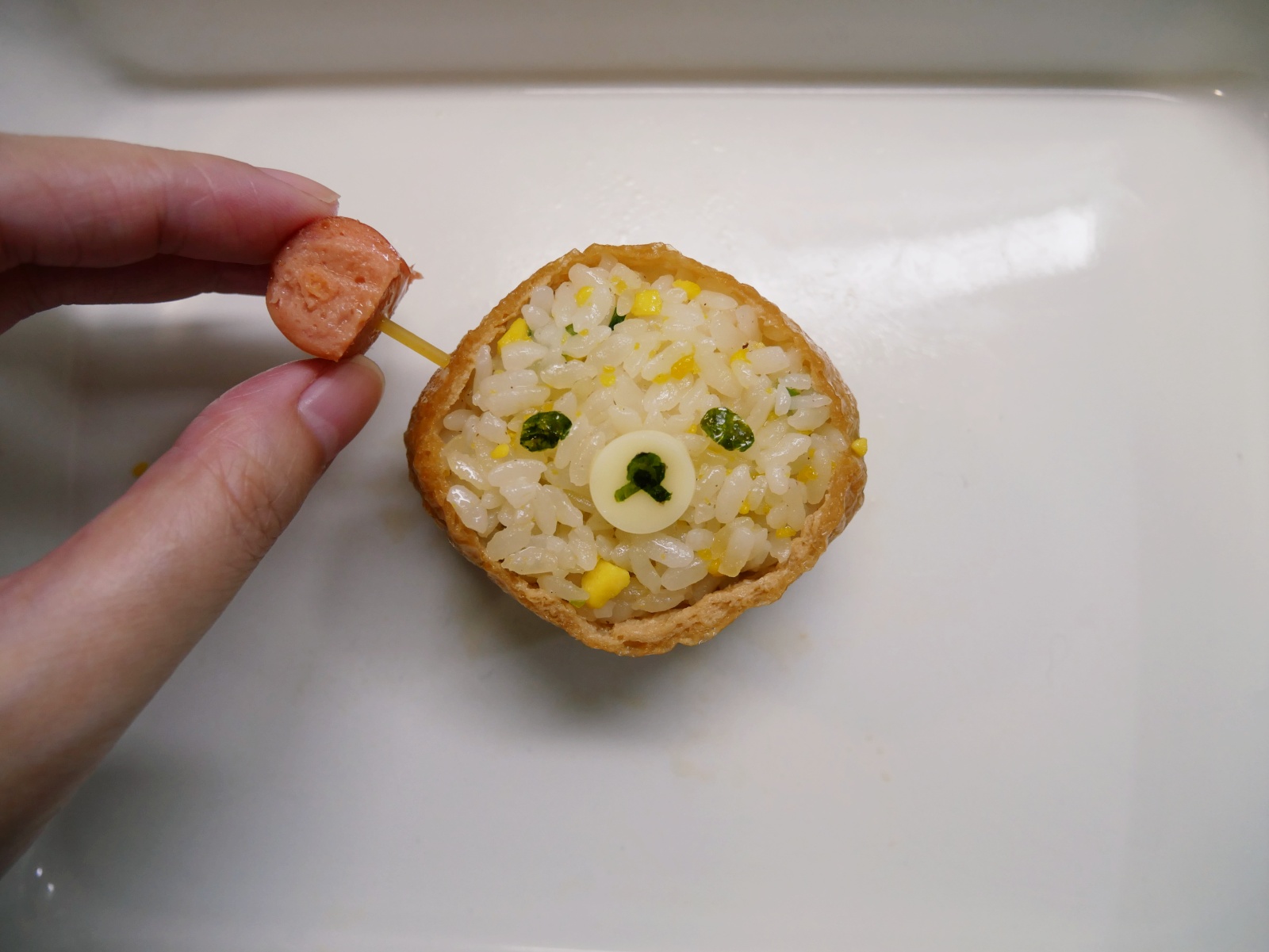 [My Little Kitchen] 簡單做「小熊豆皮飯糰」可愛又可口。